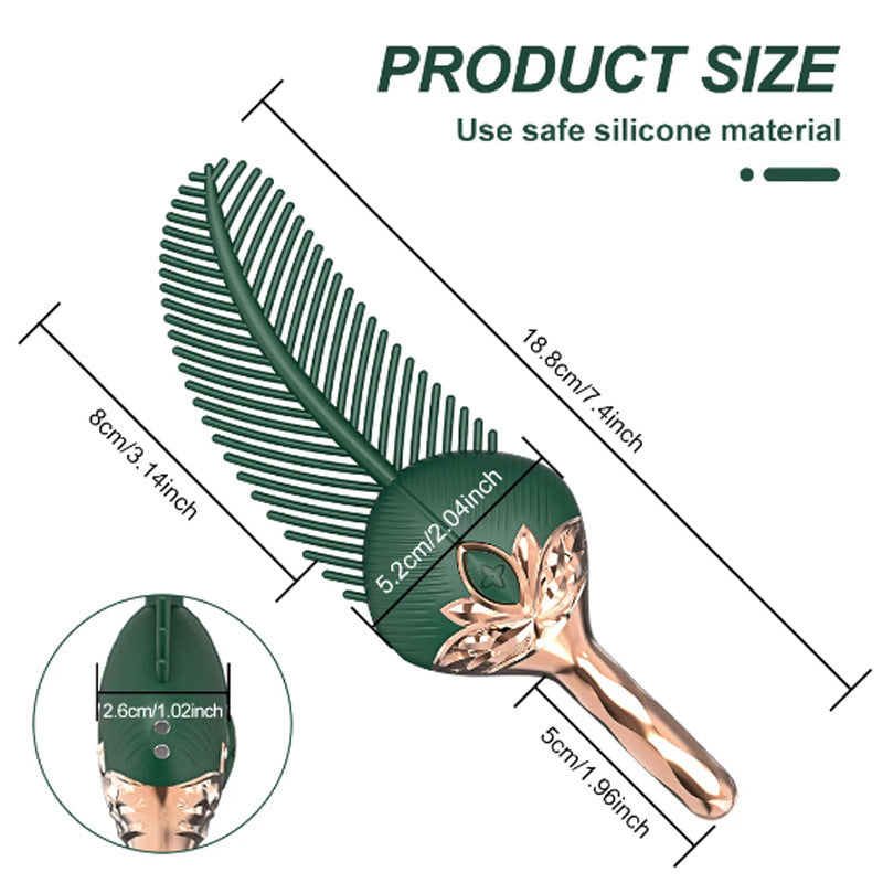 Peacock Feathers Vibrating Stick